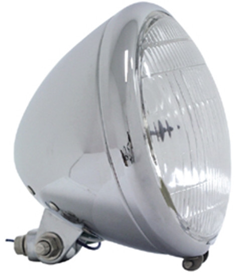 V-FACTOR 6 1/2" SPRINGER STYLE HEADLIGHT FOR FXWG, SOFTAIL &amp; CUSTOM USE