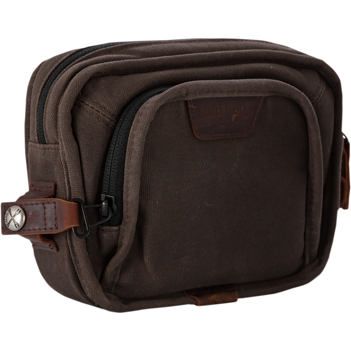 Burly Brand #B15-1012D - Handlebar Bag - Dark Oak