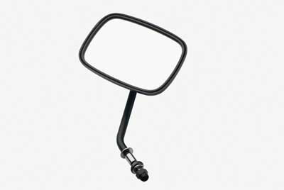 Custom Chrome Black Right Rear-View Mirror Short Stem Fit For Harley