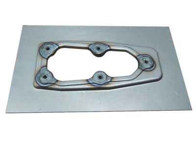 Custom Chrome Weld-In Plate Fuel Pump Fit For Harley Models