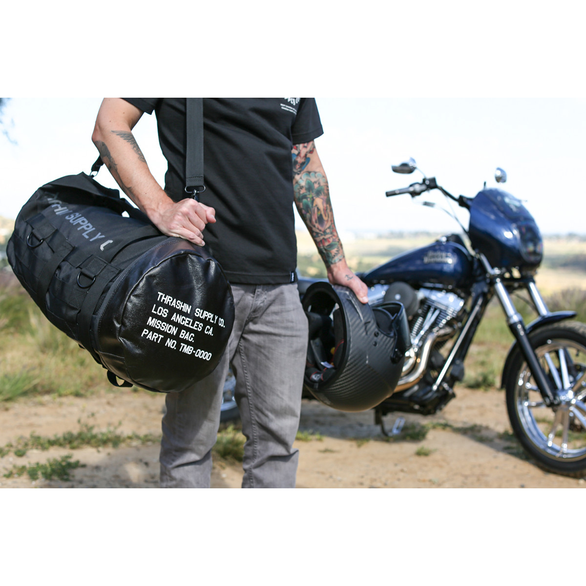 Thrashin Supply CO. #TMB-0000 - Mission Duffel Bag - Black