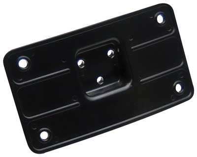 CURVED LAY-DOWN LICENSE BLK