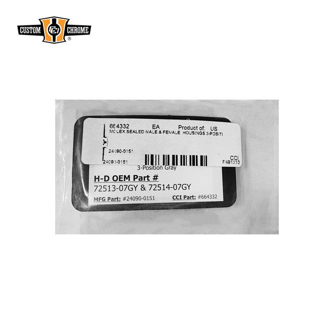 MOLEX SEALED MALE & FEMALE  HOUSINGS 3-POSITION GRAY