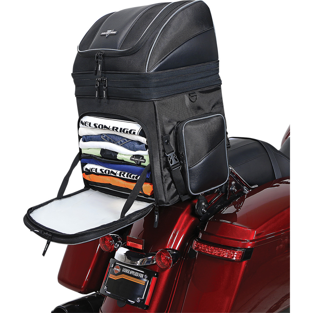 Nelson Rigg #NR-230 - Destination Backrest Rack Bag - Black