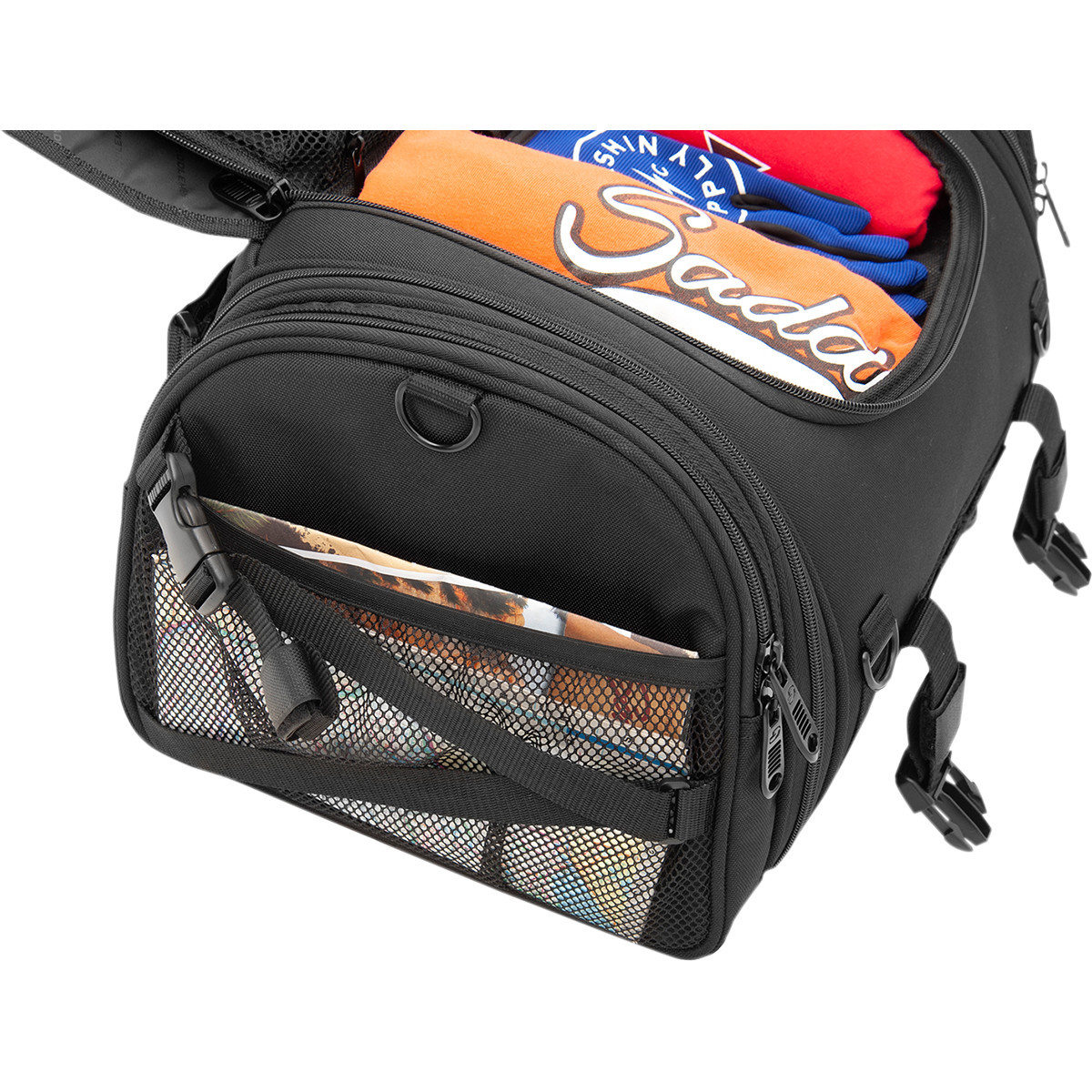 Saddlemen #EX000043S - TR2300DE TL Sissy Bar Bag - Black