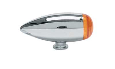 Custom Chrome Black Chrome Turn Signals LED Mini Smooth Bullet Light Marker Amber Lens Fit For Harley