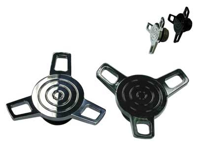 SPINNER CAP CAM STYLE VENT CHR