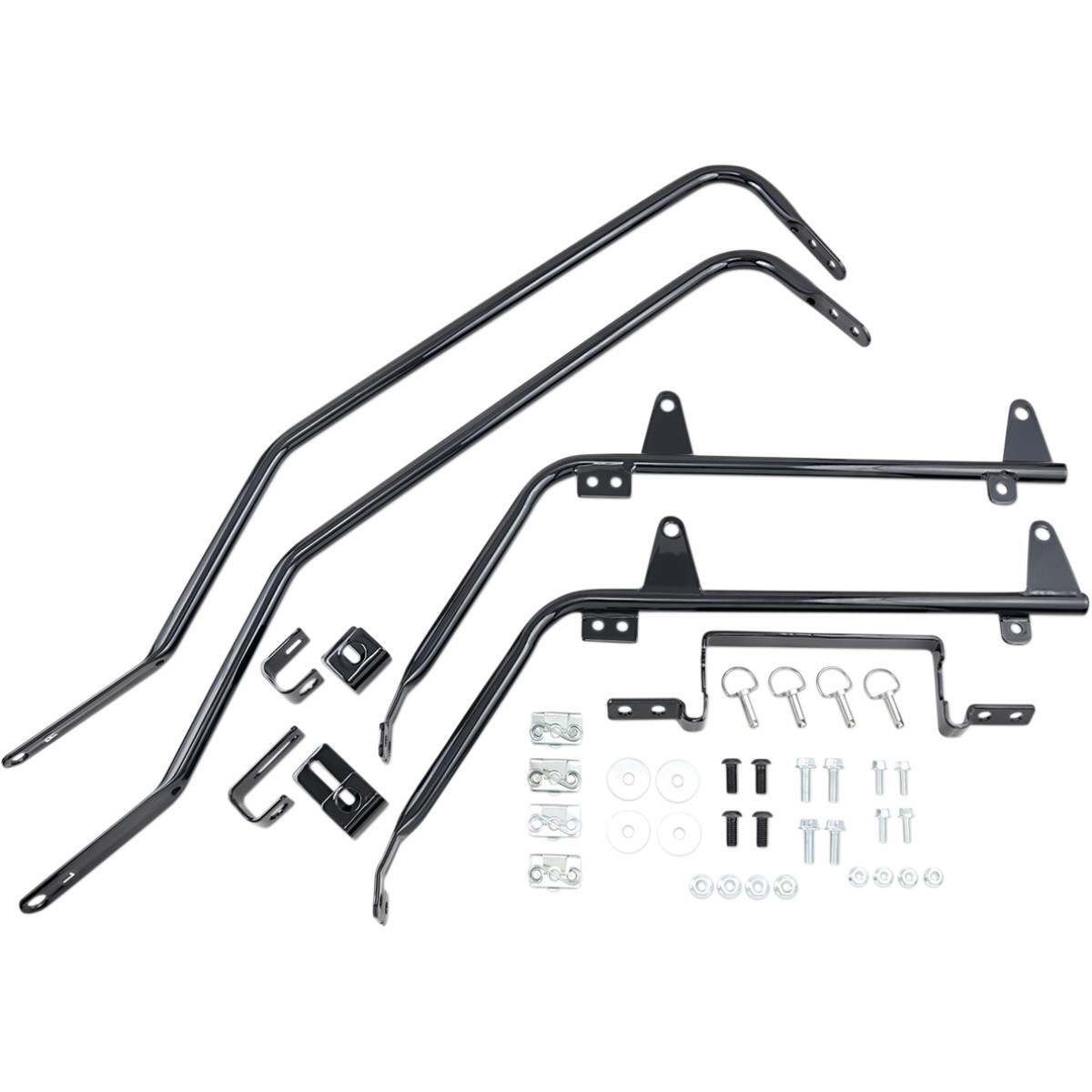 Cycle Visions #CV-7218 - Saddlebag Mounts - Black - FL '18-'21