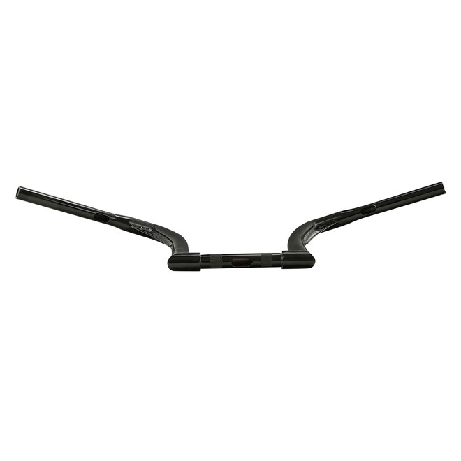 Custom Chrome 1.25" Fat Handlebar 11" Rise Hanger Bar Chrome Gloss Black Fit For Harley Electra Glide FLHT