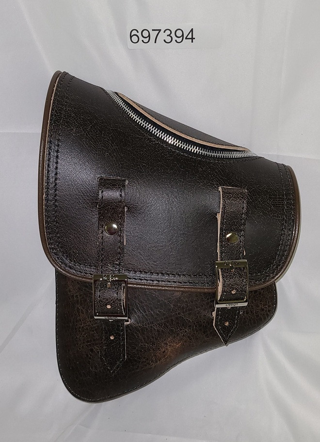 RUSTIC BROWN ZIPPER BAG PLAIN SOFTAIL/ RIGID FRAME