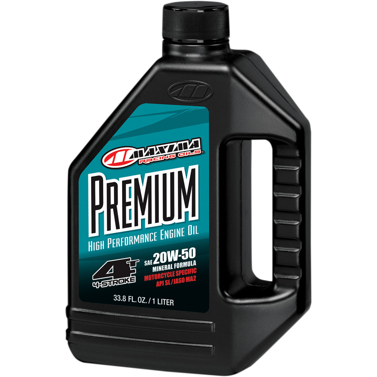 Maxima Racing OIL #35901 - Premium High Performance Mineral 4T Engine Oil - 20W-50 - 1L
