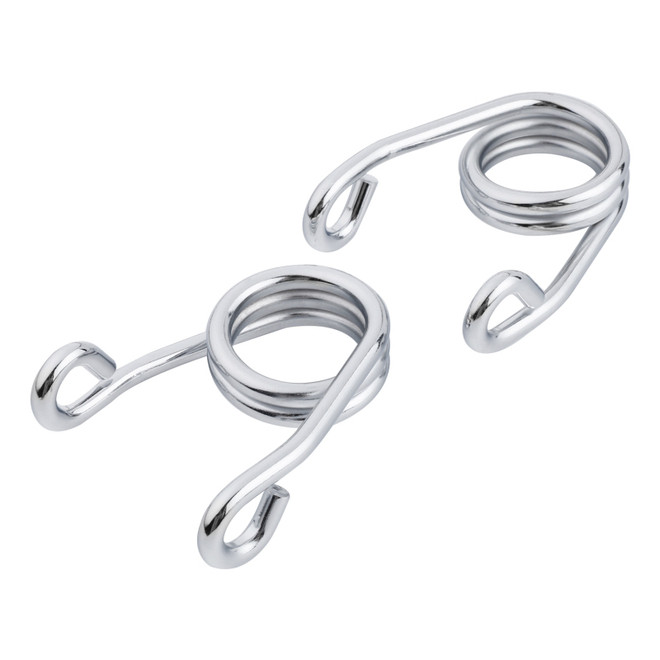Custom Chrome 2"Properly Wound Scissor Springs Chrome Black For Harley Chopper/Bobber Moto Solo Seat