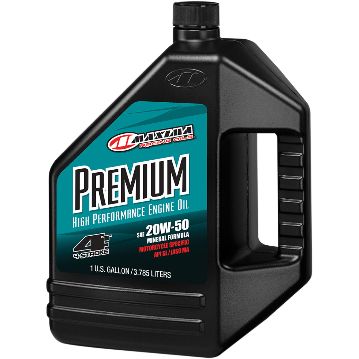 Maxima Racing OIL #359128 - Premium High Performance Mineral 4T Engine Oil - 20W-50 - 1 US gallon