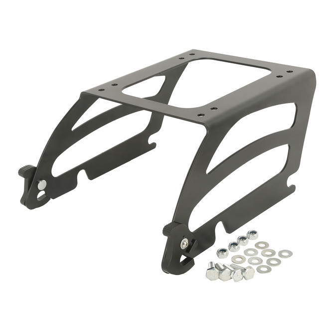 BLACK DETACHABLE TOUR PACK MOUNT FITS 00-05 SOFTAIL MODELS
