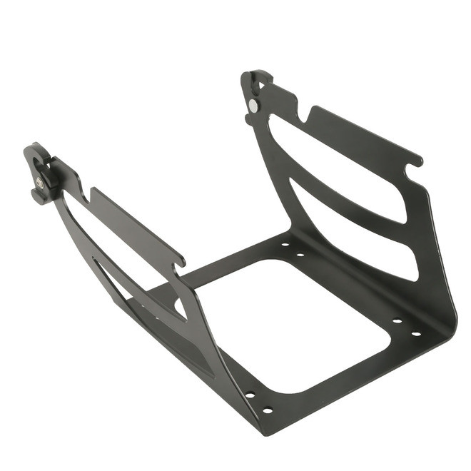 BLACK DETACHABLE TOUR PACK MOUNT FITS 00-05 SOFTAIL MODELS