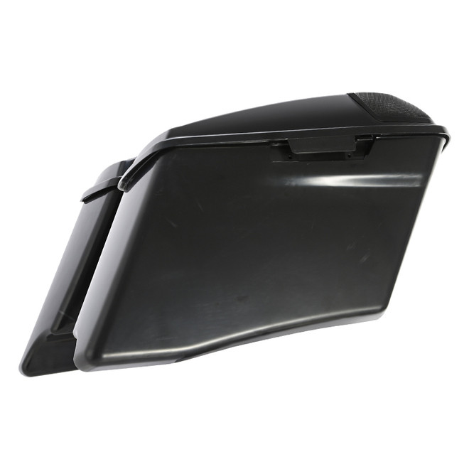 PRIMER BLACK CVO STRETCHED SADDLEBAGS W/ SPEAKER LIDS 14UP