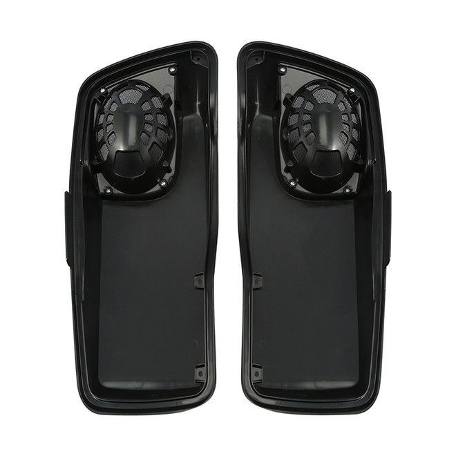 Custom Chrome 5"x7" Saddlebag Lid Speaker Grills Unpainted Fit For Harley Touring 14+ Primered