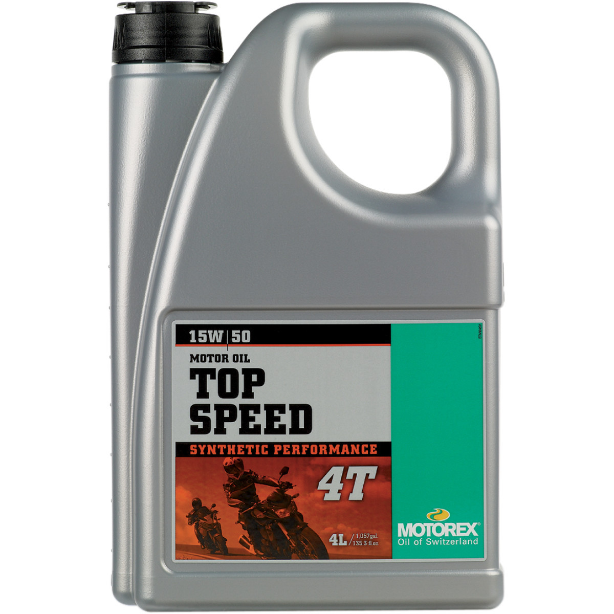 Motorex #304975 - Top Speed Synthetic 4T Engine Oil - 15W-50 - 4L