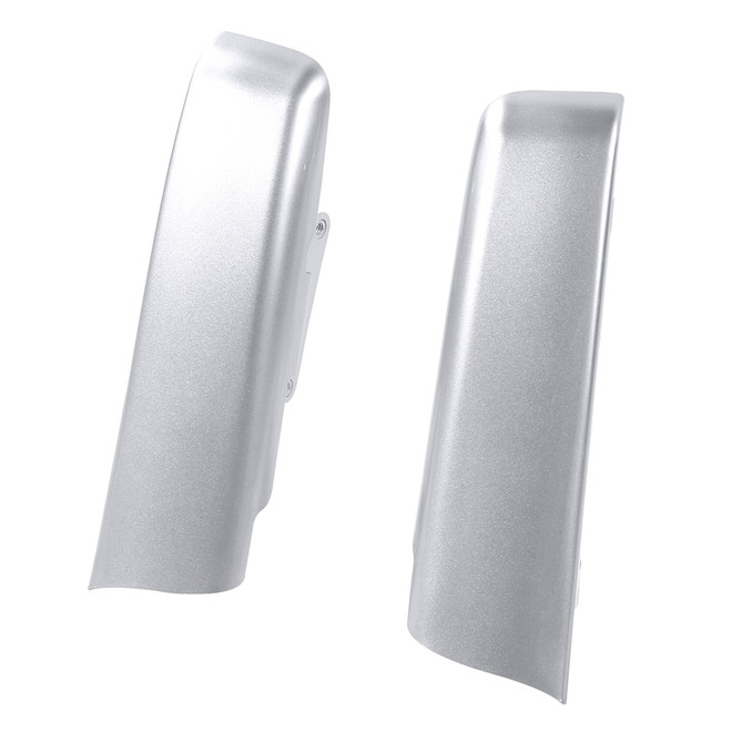 HR3 Candy Red / Silver Honeycomb Fade Saddlebag Filler Strips For Harley Touring Models 14-24