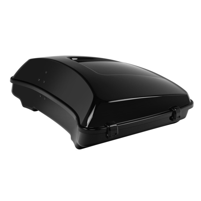 HR3 Black Earth & Vivid Black 5.5" Razor Style Touring Trunk Luggage For 14-24 Harley Touring