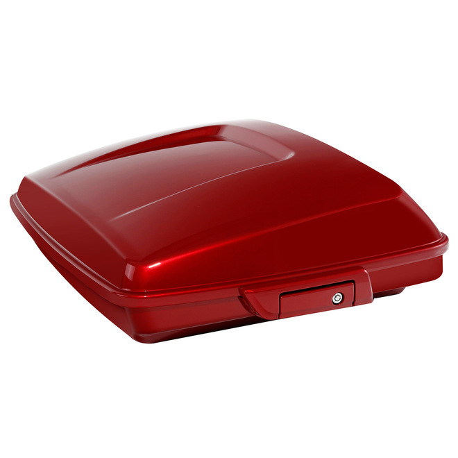 HR3 Wicked Red 5.5" Razor Style Touring Trunk Luggage For 14-24 Harley Touring
