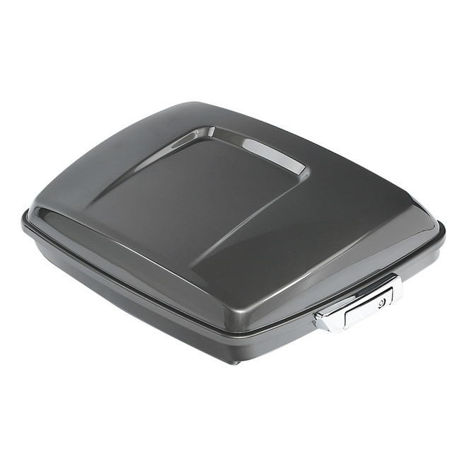 HR3 Industrial Gray 5.5" Razor Style Touring Trunk Luggage For 14-24 Harley Touring