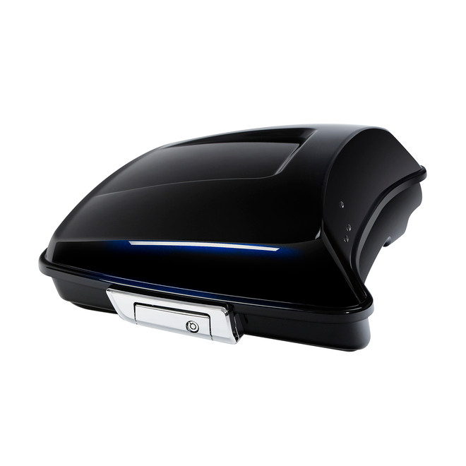 HR3 Mako Shark Fade 5.5" Razor Style Touring Trunk Luggage For Harley Touring 2014-2024