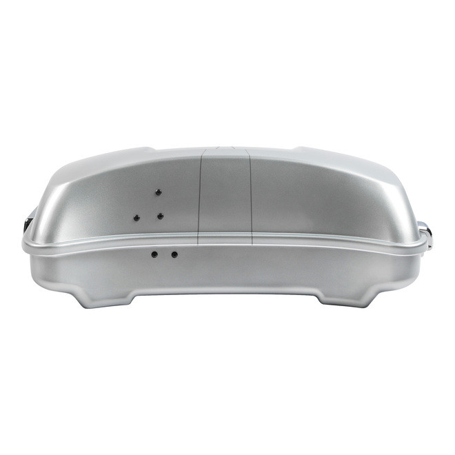 HR3 Brilliant Silver Pearl 5.5" Razor Style Touring Trunk Luggage For 14-24 Touring