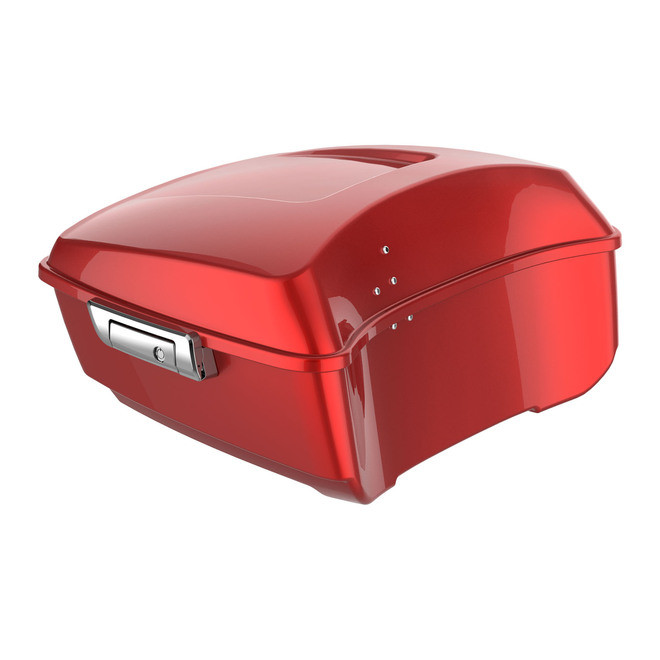 HR3 Wicked Red 13.7" King Size Touring Trunk Luggage For 14-24 Harley Touring