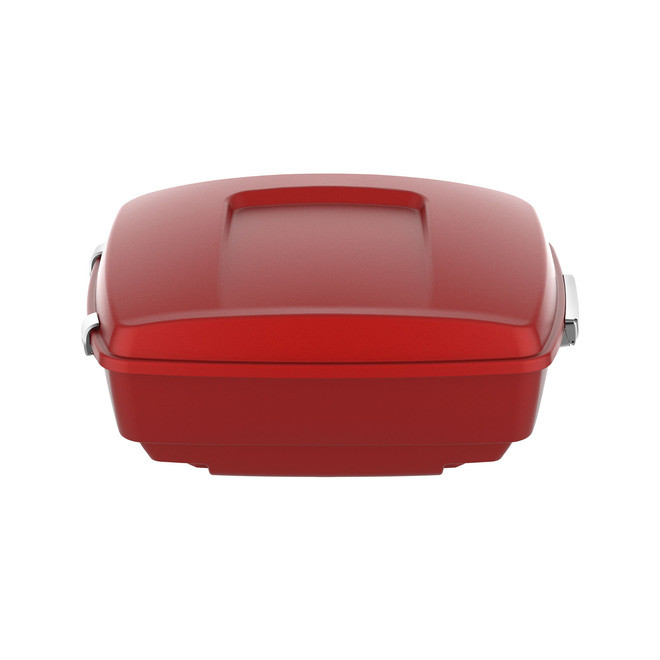 HR3 Wicked Red Denim 13.7" King Size Touring Trunk Luggage For 14-24 Harley Touring