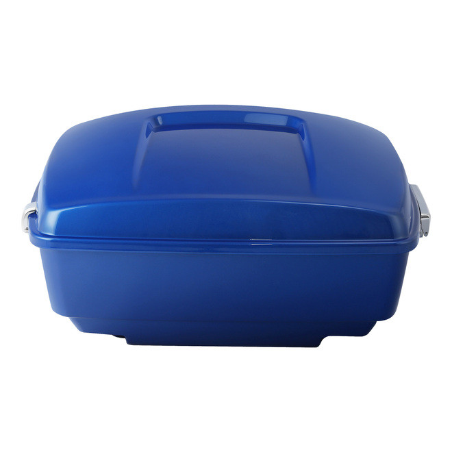 HR3 Electric Blue 13.7" King Size Touring Trunk Luggage For 14-24 Harley Touring