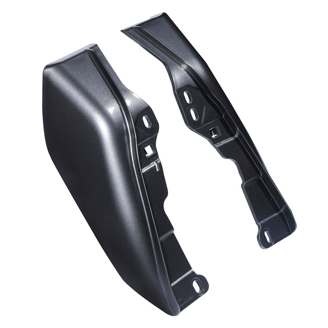 HR3 Gold / Black Geometric Shape Fade Mid Frame Air Heat Deflectors For Harley Touring and Trike Models 09-24