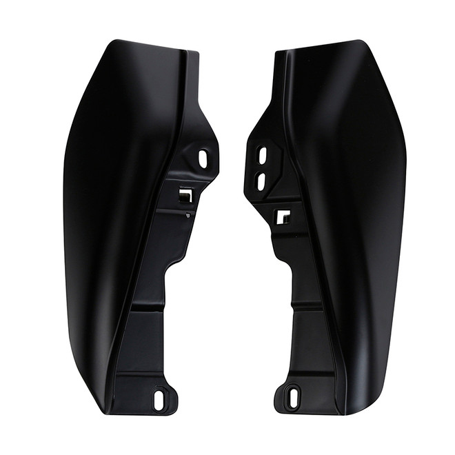HR3 Black Denim Mid Frame Air Heat Deflectors For Harley Touring and Trike Models 09-24
