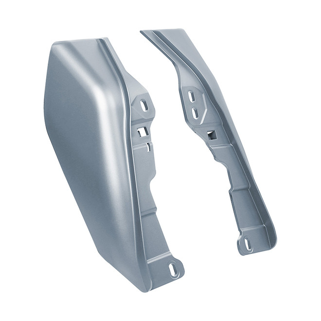 BARRACUDA SILVER DENIM MID-FRAME AIR DEFLECTORS TOURING 17UP
