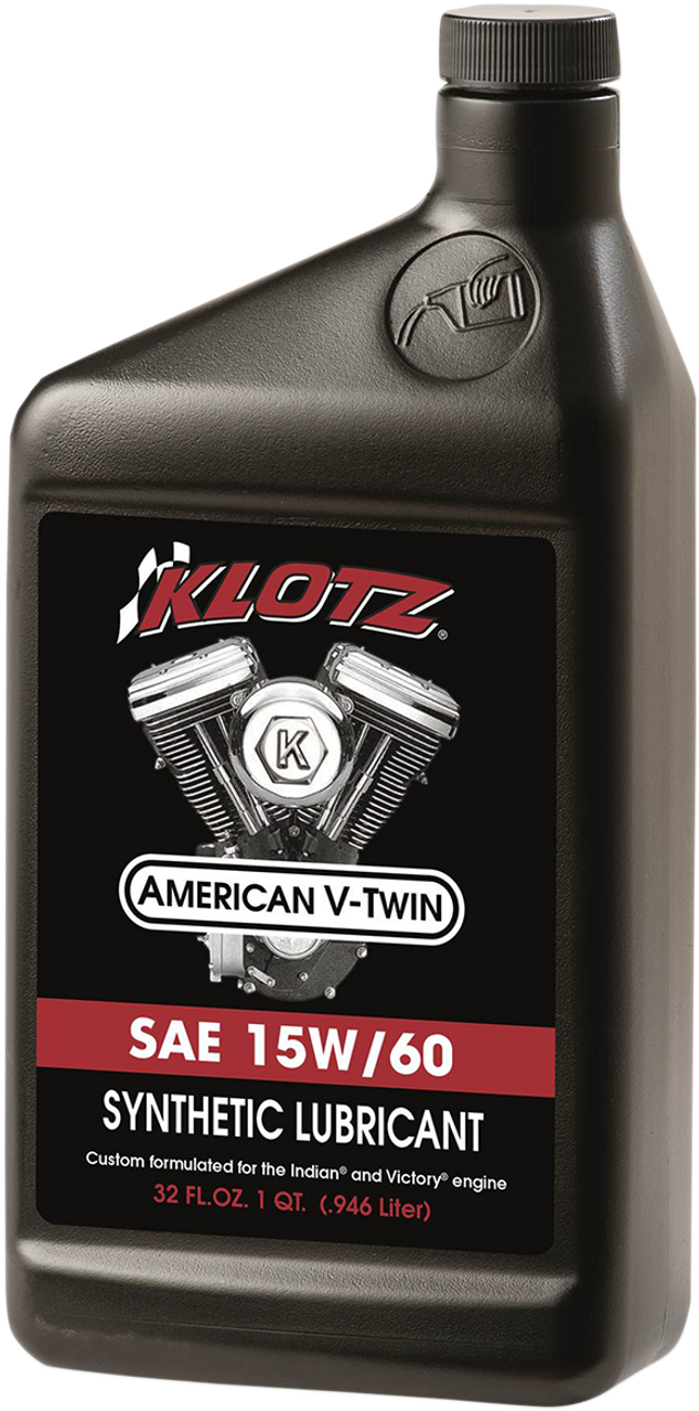 V-Twin Synthetic Oil - 15W-60 - 1 U.S. quart