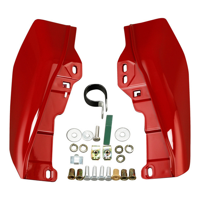 HR3 Billiard Red Mid-Frame Air Deflectors For Harley Touring and Trike Models 09-24