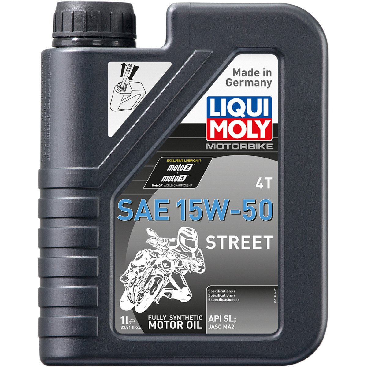 Liqui Moly #20058 - Street 4T Oil - 15W-50 - 1 liter
