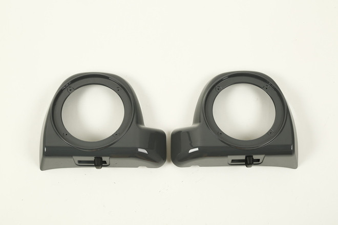 HR3 Gunship Gray Lower Fairing Speaker Pods For Harley Touring Models 2014-2024