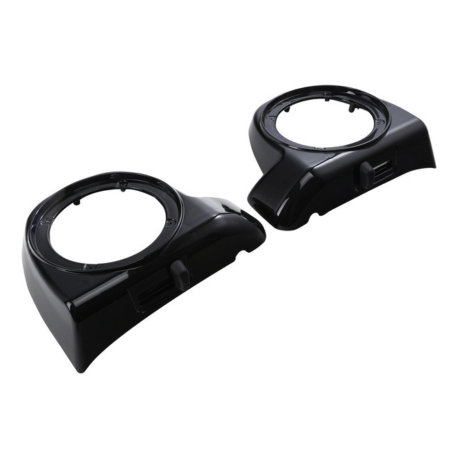 HR3 Vivid Black Lower Fairing Speaker Pods For Harley Touring Models 2014-2024