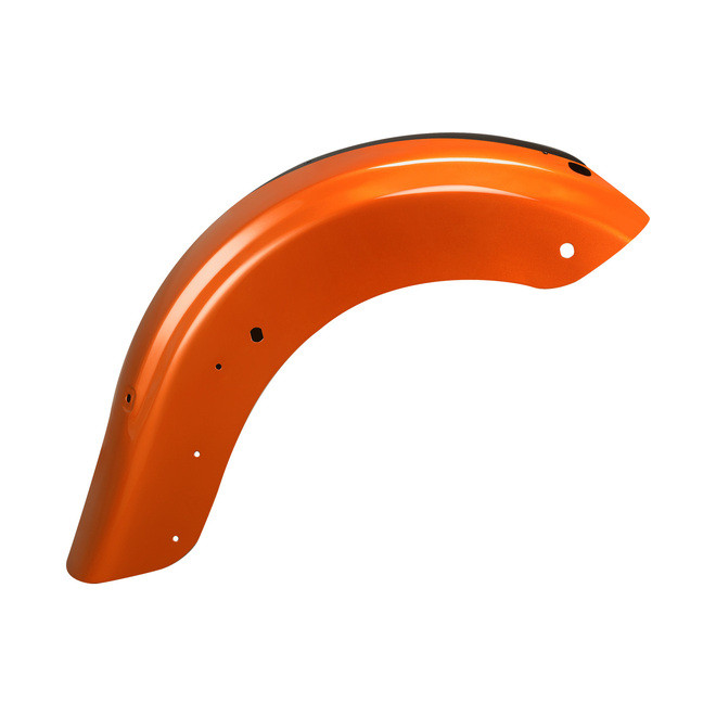 HR3 Scorched Orange / Black Denim Motorcycle Rear Fender Mudguard For Harley 2014-2023 FLHX FLHXS, 2015-2023 FLTRX FLTRXS
