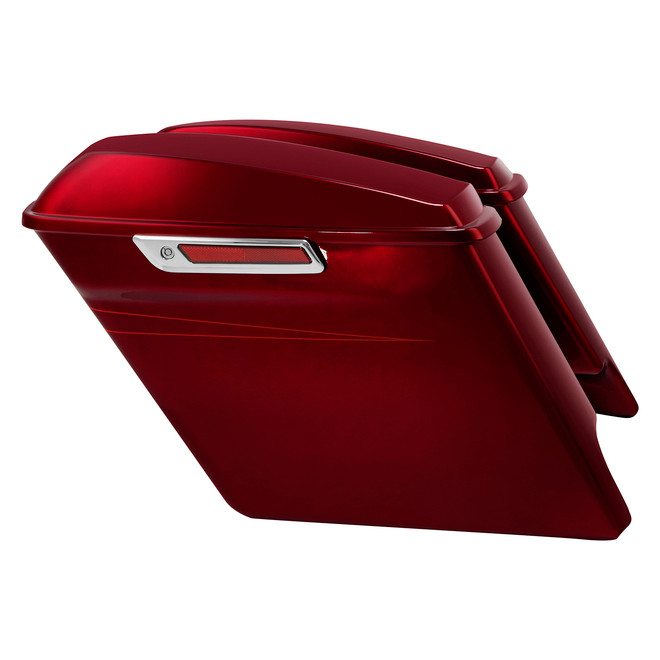 VELOCITY RED SUNGLO 2017S/CVO STRETCHED SADDLEBAGS 14UP