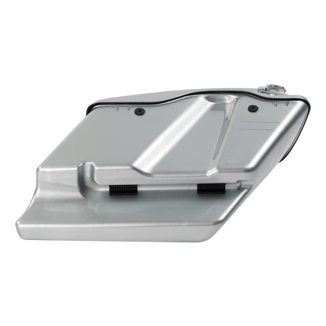 HR3 Brilliant Silver Pearl 2015SGS 5" Stretched Extended Saddlebags For Harley Touring 2014-2023