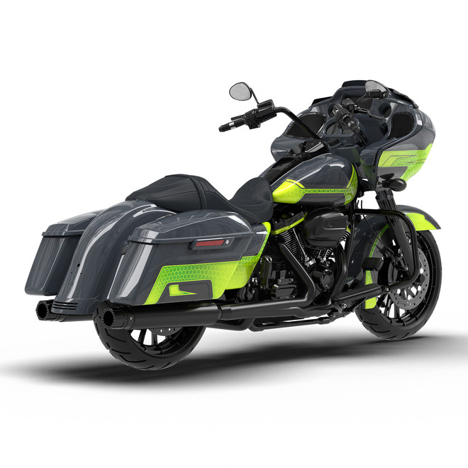 APPLE GREEN / GUNSHIP GRAY CUSTOM BODYKIT ROAD GLIDE 15-UP