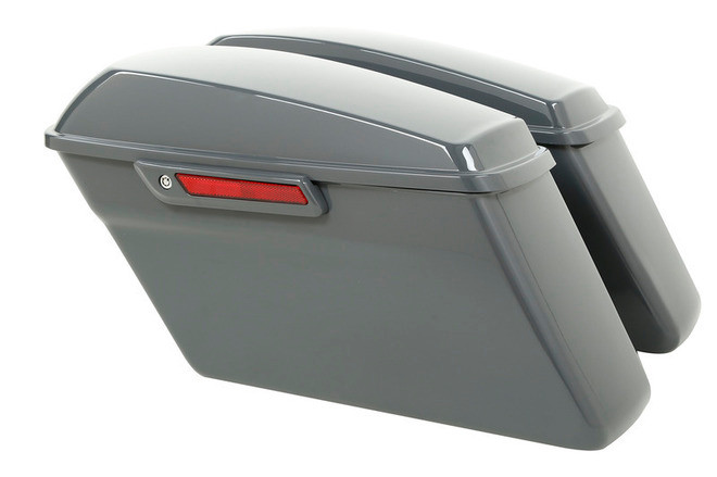 HR3 Gunship Gray Hard Saddlebags Harley Hard Bags ( Regular) For 14-23 Harley Touring