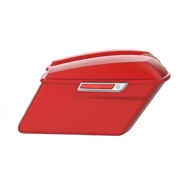 HR3 Wicked Red Denim Hard Saddlebags Harley Hard Bags (Regular)For 14-23 Harley Touring