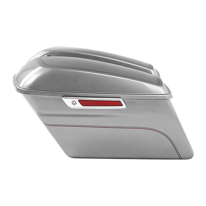 BILLET SILVER / HARD SADDLEBAGS (REGULAR) TOURING 14UP/ 1PR