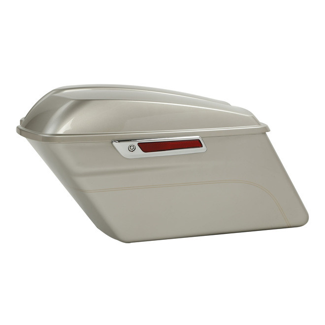 SILVER FORTUNE W/ DUAL WARM SILVER LINES HARD SADDLEBAGS
