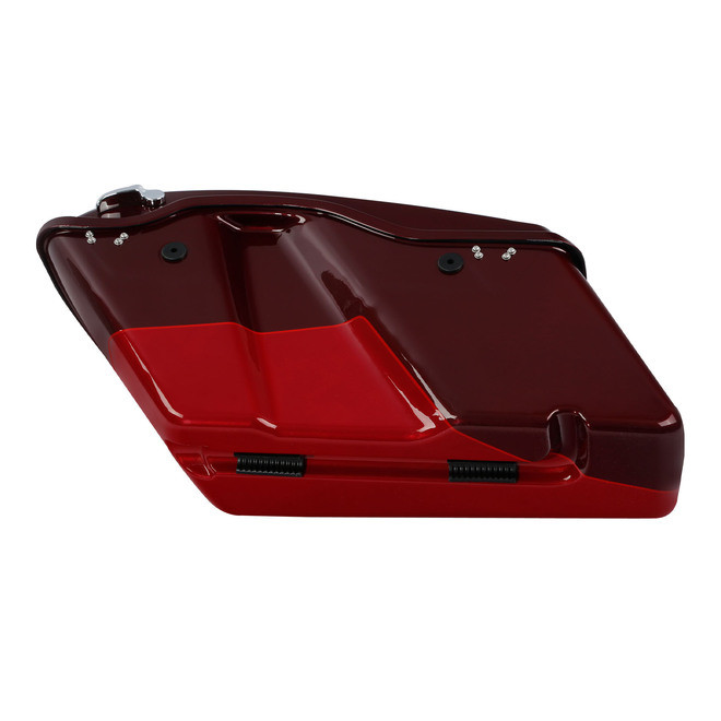 HR3 Mysterious Red Sunglo/ Velocity Red Sunglo Hard Saddlebags (Regular) For 14-23 Harley Touring