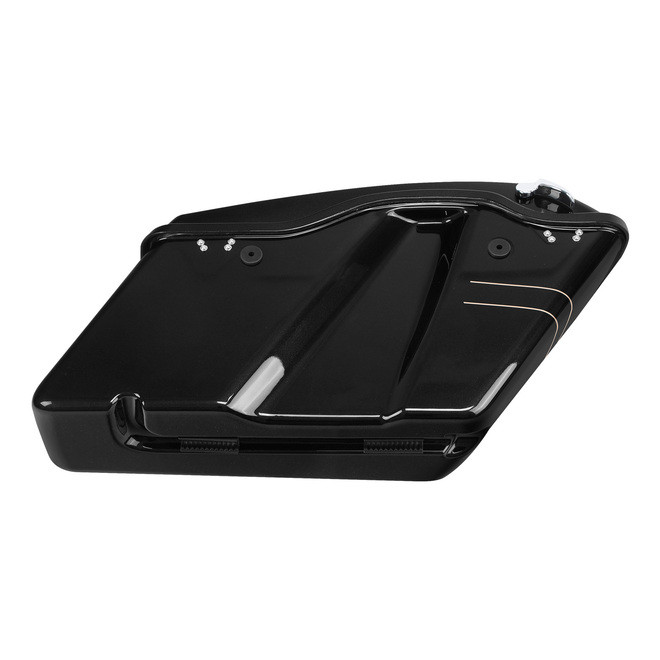 HR3 Black Quartz Hard Saddlebags (Regular) For 14-23 Harley Touring