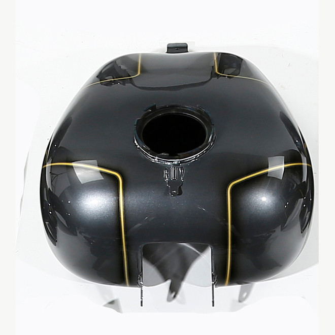 GOLD / BLACK GEOMETRIC SHAPE FADE / GAS TANK TOURING 08-UP